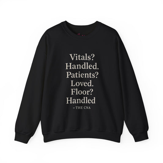 Vitals? Handled. Patients? Loved. Floor? Handled - THE CNA