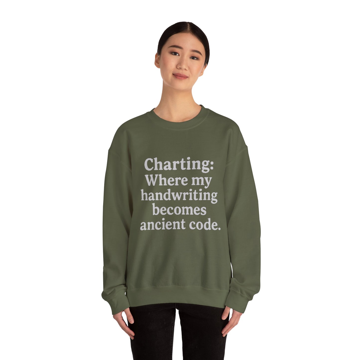 Charting: Where my handwriting becomes ancient code.