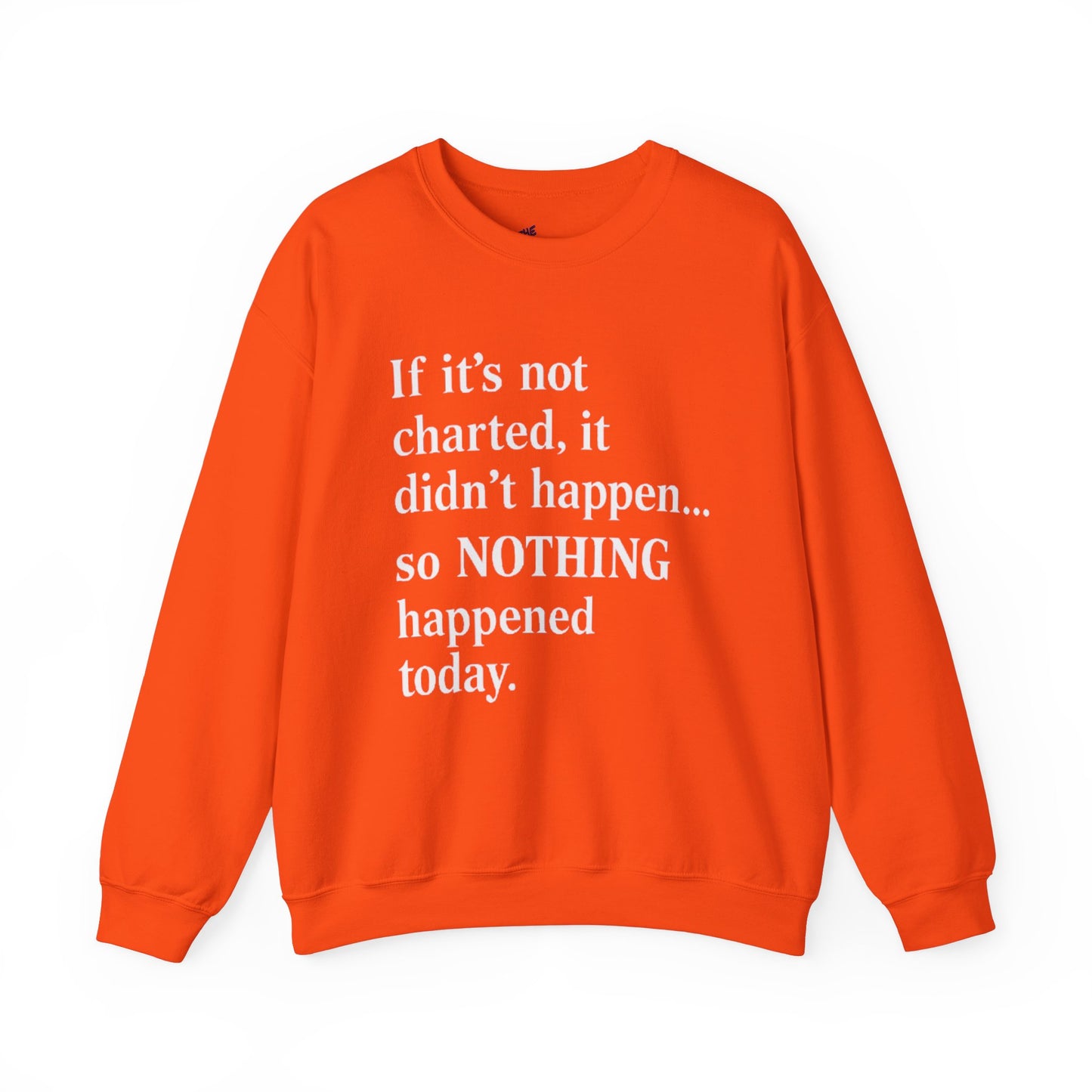 If it's not charted, it didn't happen... So NOTHING happened today.