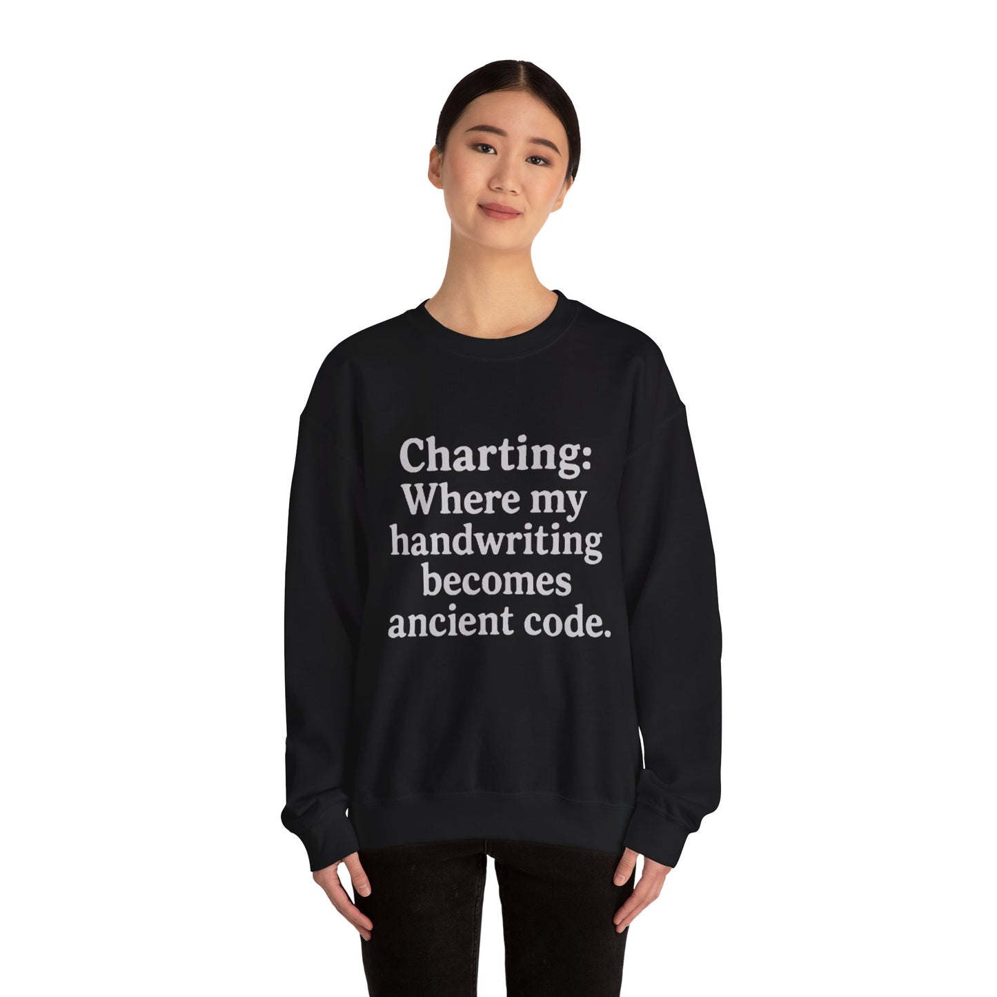 Charting: Where my handwriting becomes ancient code.