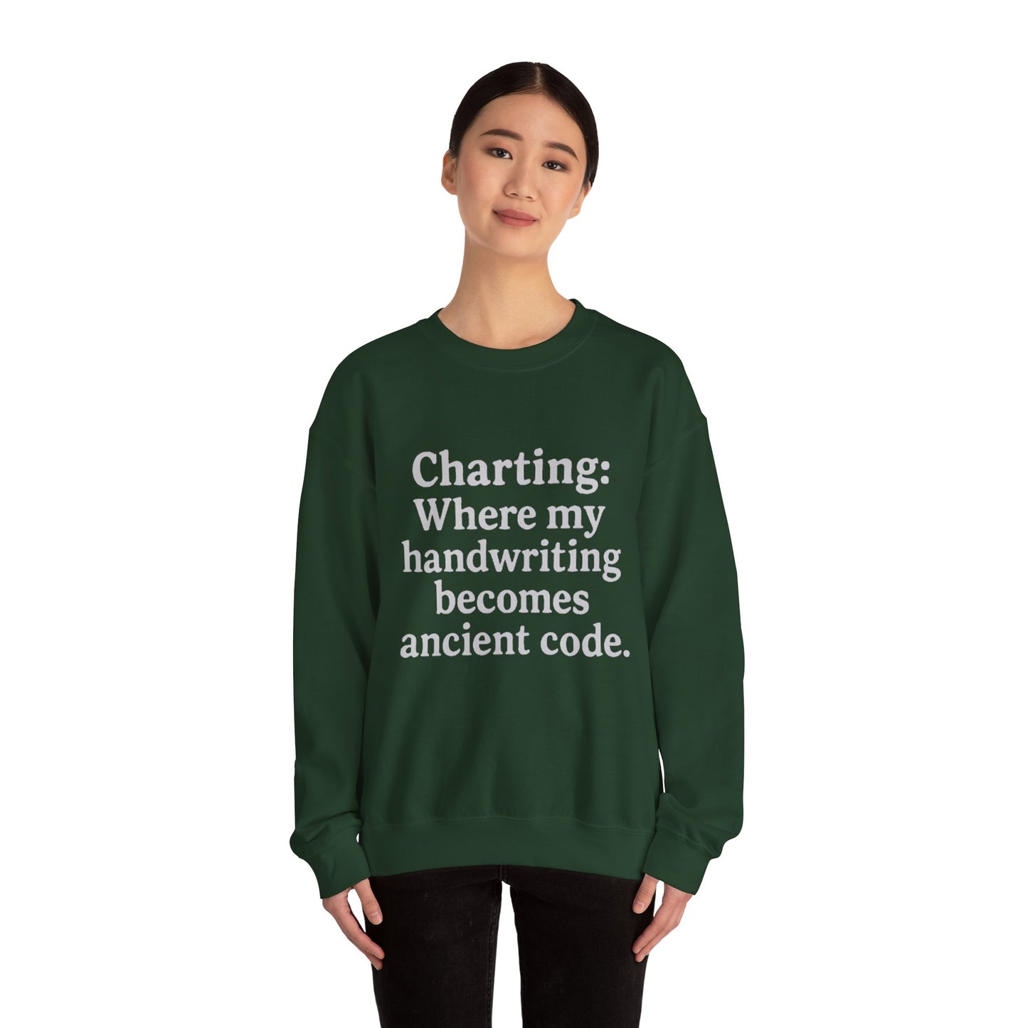 Charting: Where my handwriting becomes ancient code.