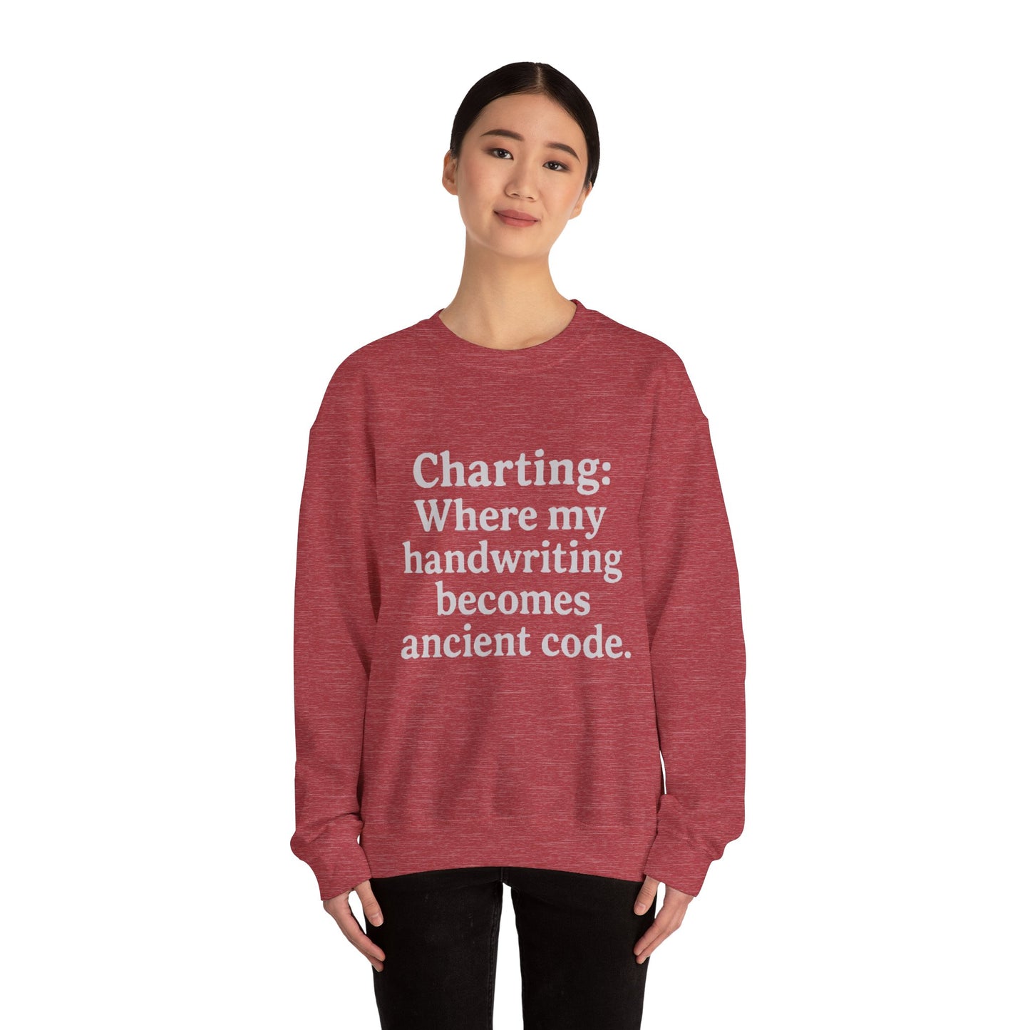 Charting: Where my handwriting becomes ancient code.