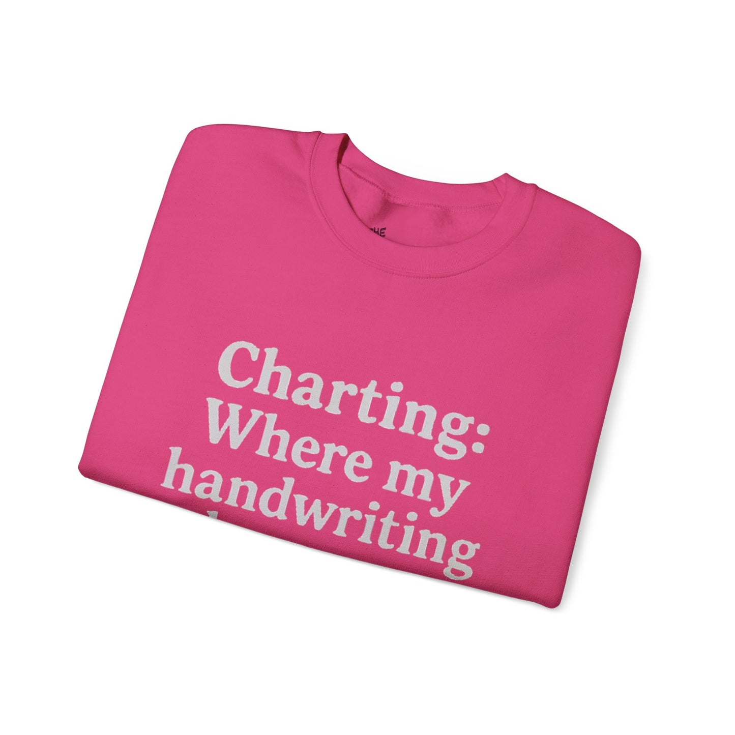 Charting: Where my handwriting becomes ancient code.