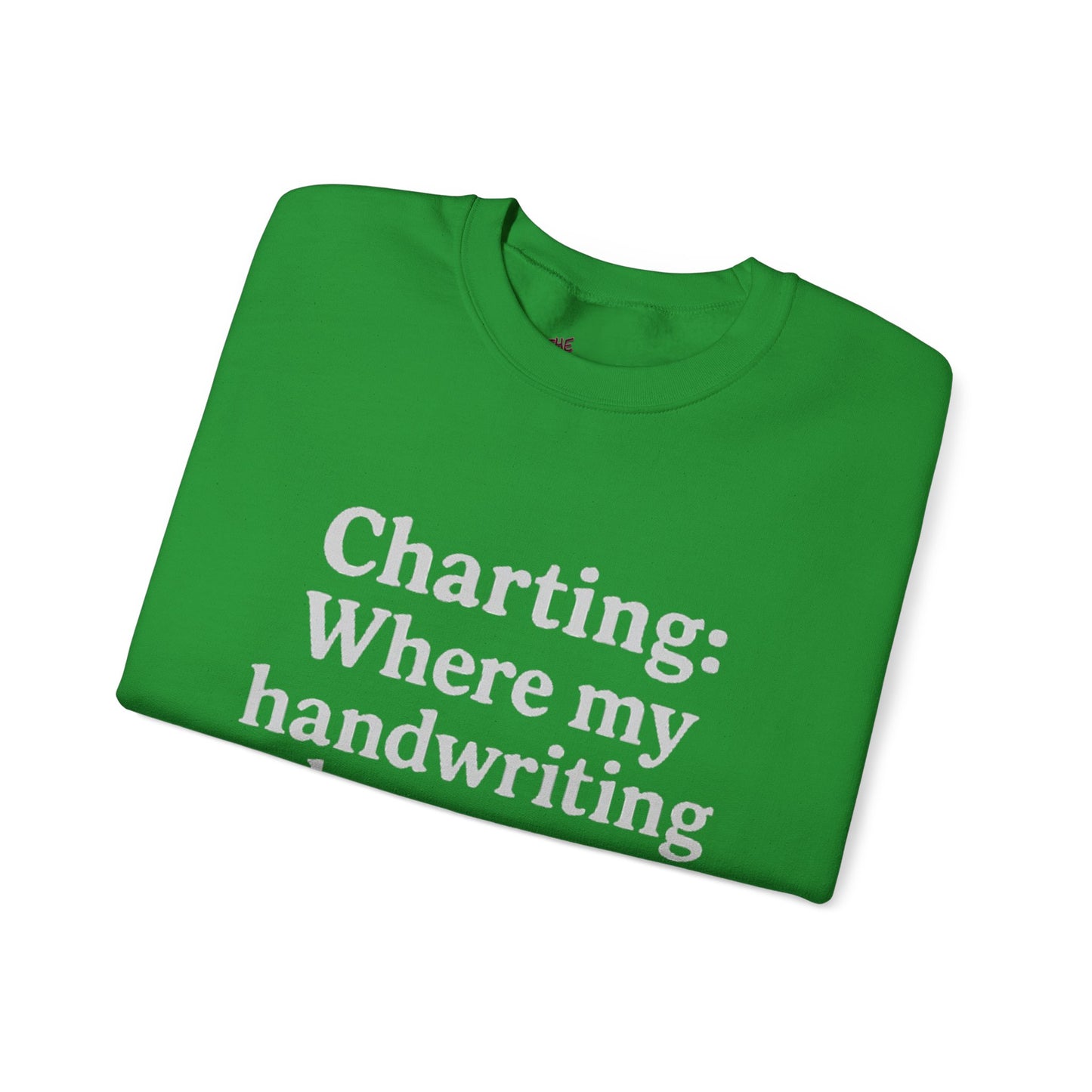 Charting: Where my handwriting becomes ancient code.