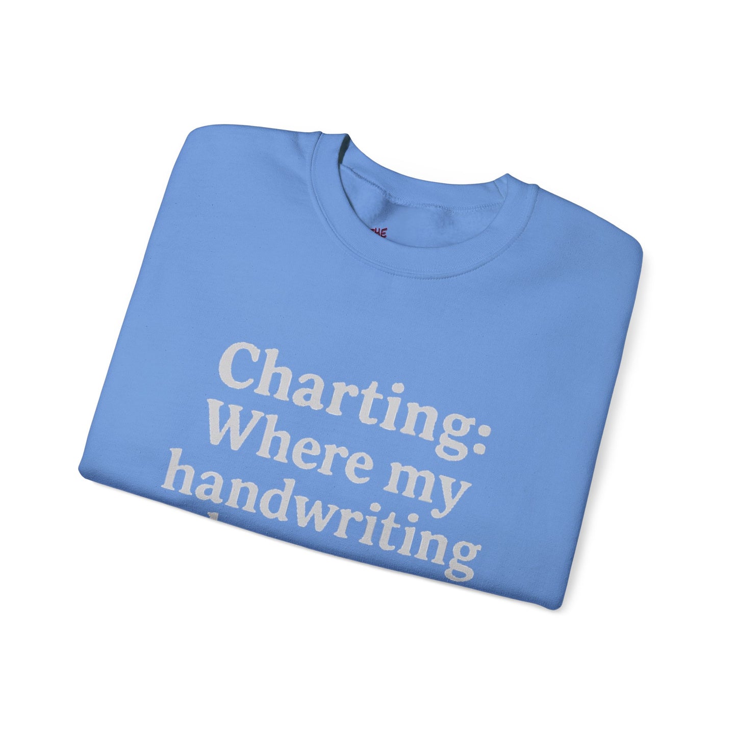 Charting: Where my handwriting becomes ancient code.