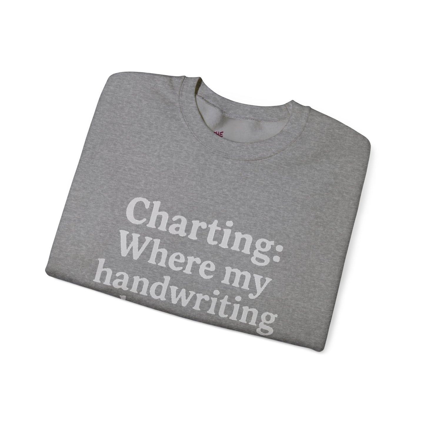 Charting: Where my handwriting becomes ancient code.