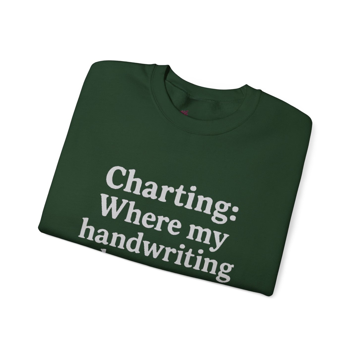Charting: Where my handwriting becomes ancient code.