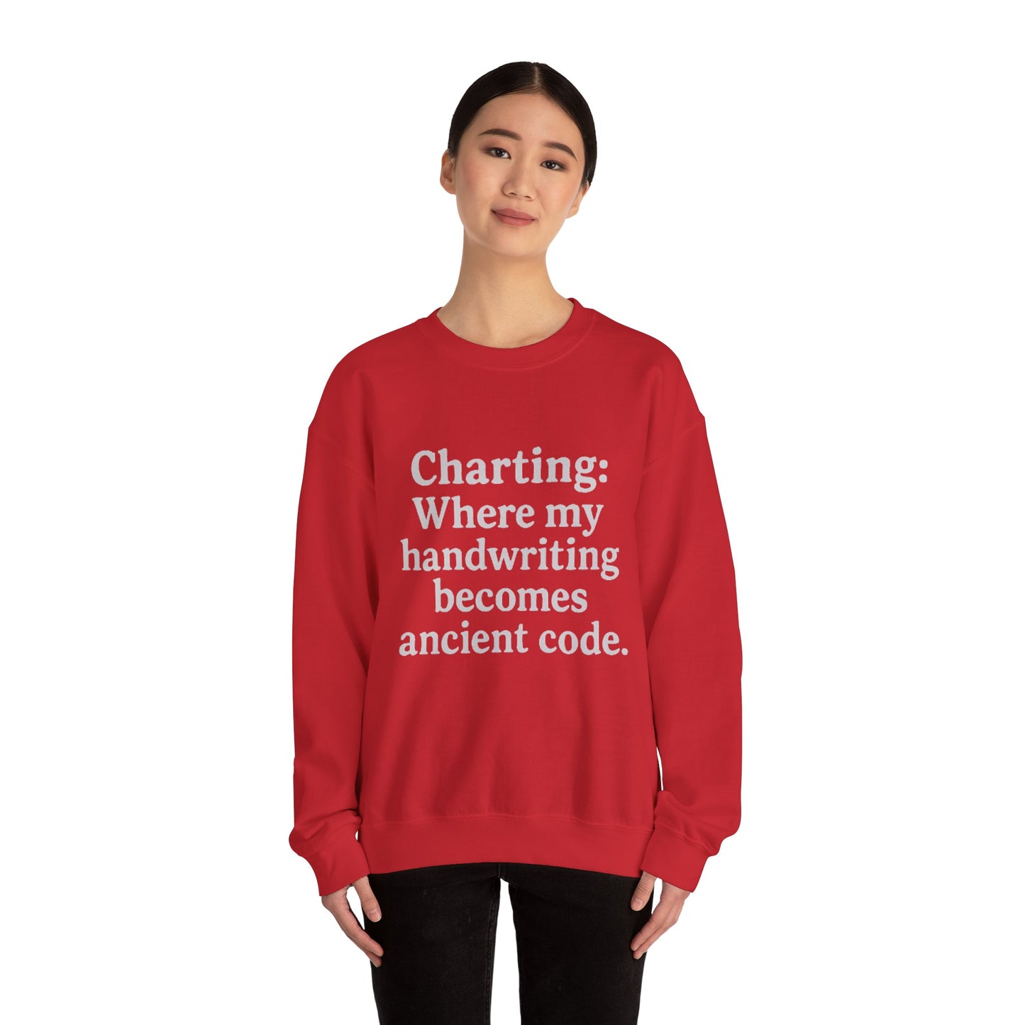Charting: Where my handwriting becomes ancient code.