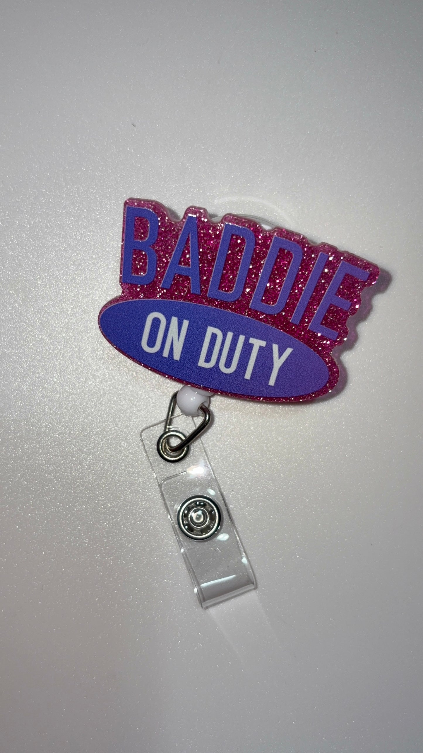 Baddie On Duty (purple & Pink)